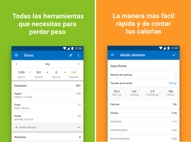 contador de calorias android