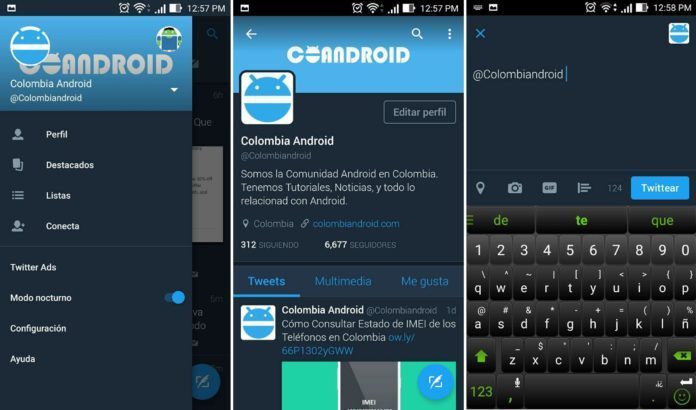 twitter modo nocturno