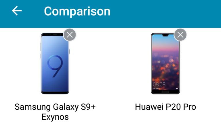 Aplicación para comparar teléfonos de manera sencilla